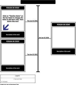 Interactive Timeline Template PNG image with transparent background