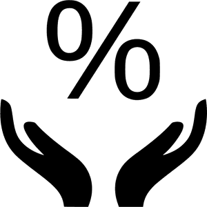 Percentage Rate Percent Finance Money Comments - Icon Percent Png, Transparent Png PNG with transparent background