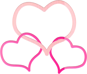 Interlinked Hearts Border PNG Image