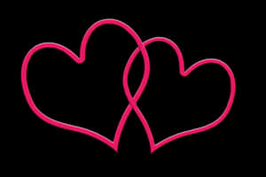 Interlinked Hearts Graphic PNG image with transparent background