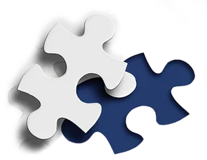 Interlocking Puzzle Pieces PNG Image