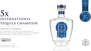 International Tequila Champion Enemigo Bottle PNG Image