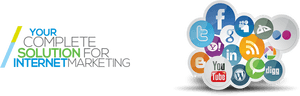 Internet Marketing Solution Graphic PNG image with transparent background