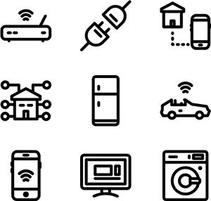 Internetof Things Icon Set PNG