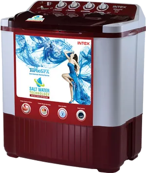 Intex Semi Automatic Washing Machinewith Salt Water Technology PNG Image