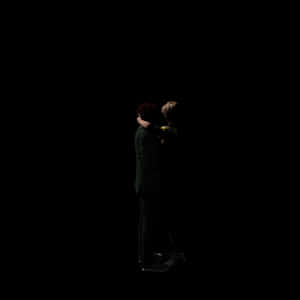 Intimate Couple Dark Background PNG image with transparent background