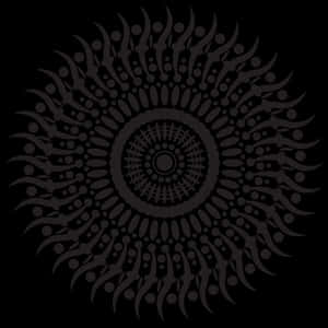 Intricate Black Mandala Art PNG image with transparent background