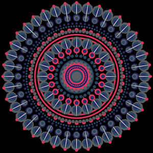 Intricate Blue Mandala Design PNG image with transparent background