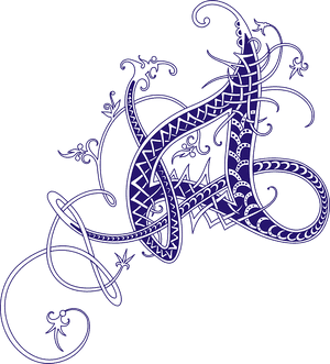 Celtic, Calligraphy, Letter, English, Alphabet - Letter A Clip Art, HD Png Download PNG image with transparent background