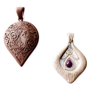 Intricate Clay Pendants Png 06212024 PNG Image