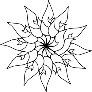 Thailand Floral Decoration Outline Clip Art At Clker - Arts Of Thailand Simple, HD Png Download PNG image with transparent background