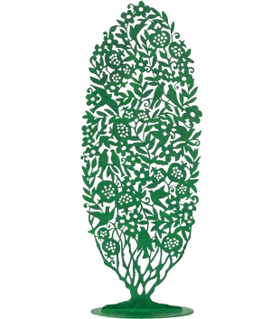 Intricate Green Tree Artwork PNG Image