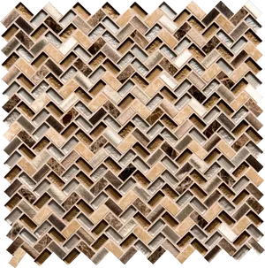 Intricate Herringbone Tile Pattern PNG Image