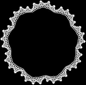 Intricate Lace Design Frame PNG image with transparent background