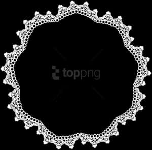 Intricate Lace Design Overlay PNG image with transparent background