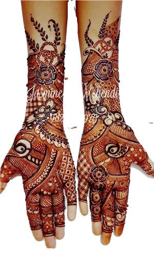 Intricate Mehndi Designon Hands2023 PNG Image