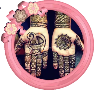 Intricate Mehndi Designson Hands PNG Image