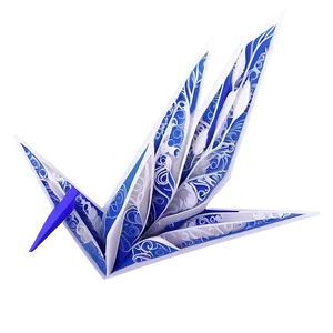 Intricate Paper Crane Design Png 06282024 PNG Image