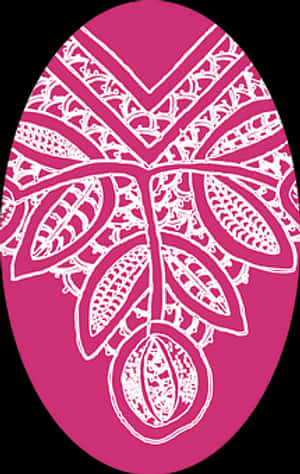 Intricate Pink Egg Pattern.jpg PNG image with transparent background