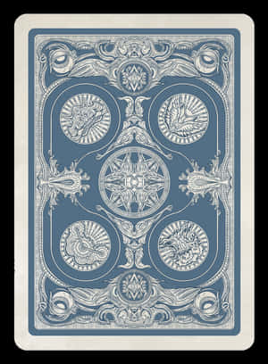 Intricate Playing Card Back Design PNG image with transparent background