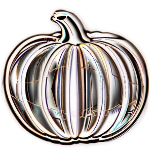 Intricate Pumpkin Outline Creation Png Xgt PNG Image