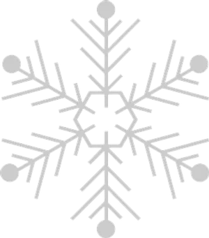 Intricate Snowflake Design PNG Image