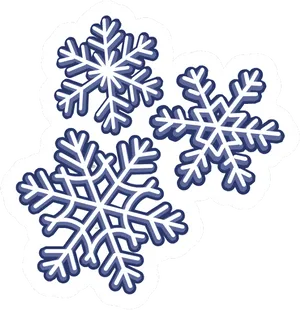 Intricate Snowflake Designs PNG Image