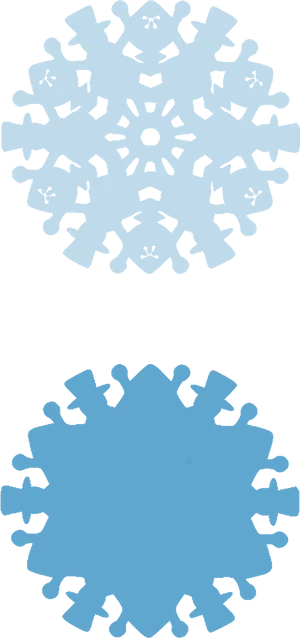 Intricate Snowflake Paper Cutouts PNG Image