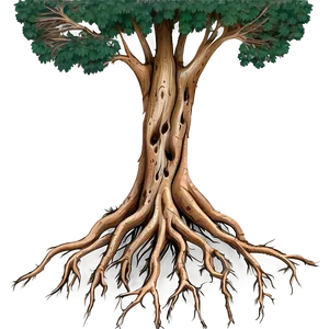 Intricate Tree Roots Pattern Png Dyo PNG Image