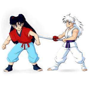 Inuyasha and Sesshomaru Fight PNG evr17 PNG image with transparent background
