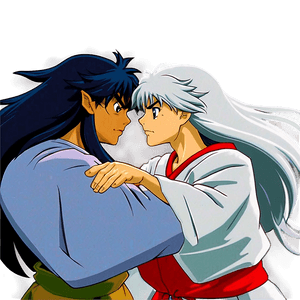 Inuyasha and Sesshomaru Fight PNG rri PNG image with transparent background