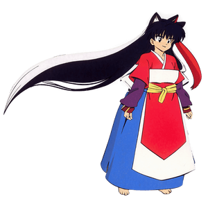 Inuyasha Kagura Wind Sorceress PNG iqx11 PNG image with transparent background