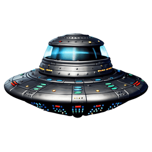 Invaders Style Flying Saucer PNG dxk19 PNG
