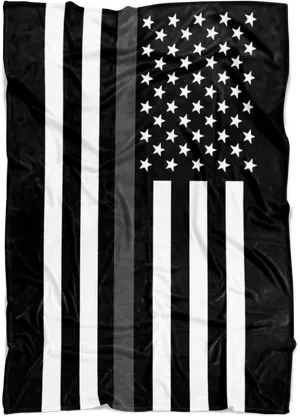 Inverted American Flag Blackand White PNG Image