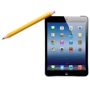 Ipad Mini With Pencil Png 91 PNG Image