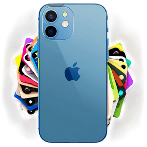 iPhone 12 Blue PNG jyl PNG image with transparent background