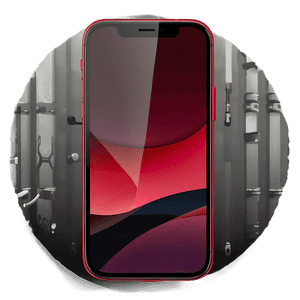 iPhone 12 Red PNG obn PNG image with transparent background