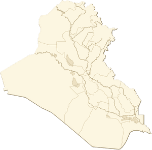 Iraq Administrative Divisions Map PNG image with transparent background