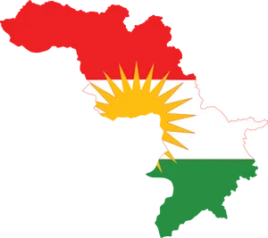 Iraq Kurdistan Map Graphic PNG Image