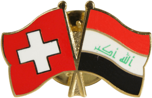 Iraq Switzerland Flag Pins PNG image with transparent background