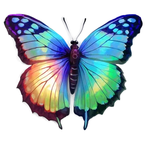 Iridescent Butterfly Glow Png 06272024 PNG Image