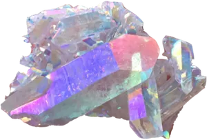 Iridescent Crystal Cluster.png PNG Image