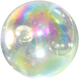 Iridescent Soap Bubble Closeup.png PNG Image