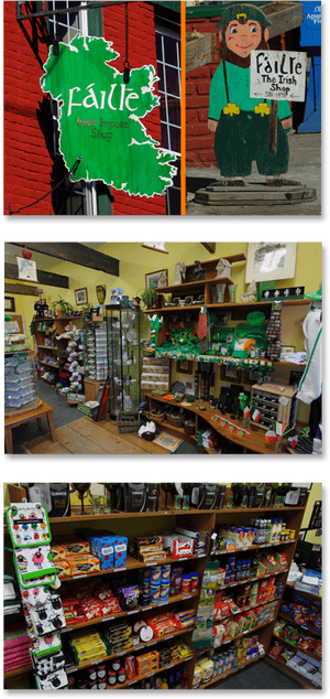 Irish Import Shop Exteriorand Interior PNG image with transparent background