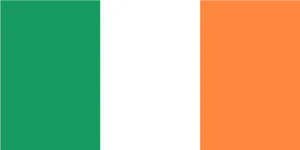 Irish Tricolor Flag PNG Image