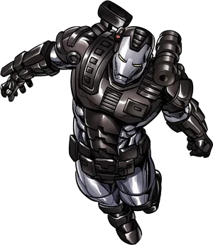 Iron Armor Suit Illustration PNG Image