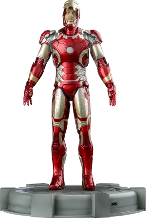 Iron Man Armor Standing Pose PNG Image