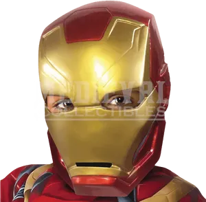 Iron Man Mask Close Up PNG Image