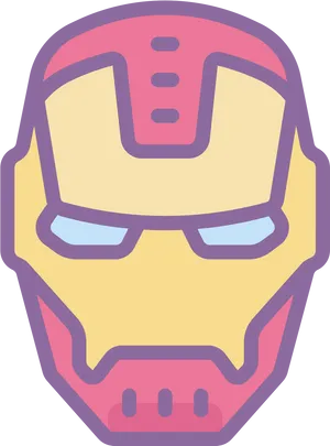 Iron_ Man_ Mask_ Illustration.png PNG Image