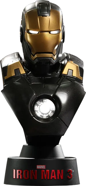 Iron Man3 Mask Bust PNG Image